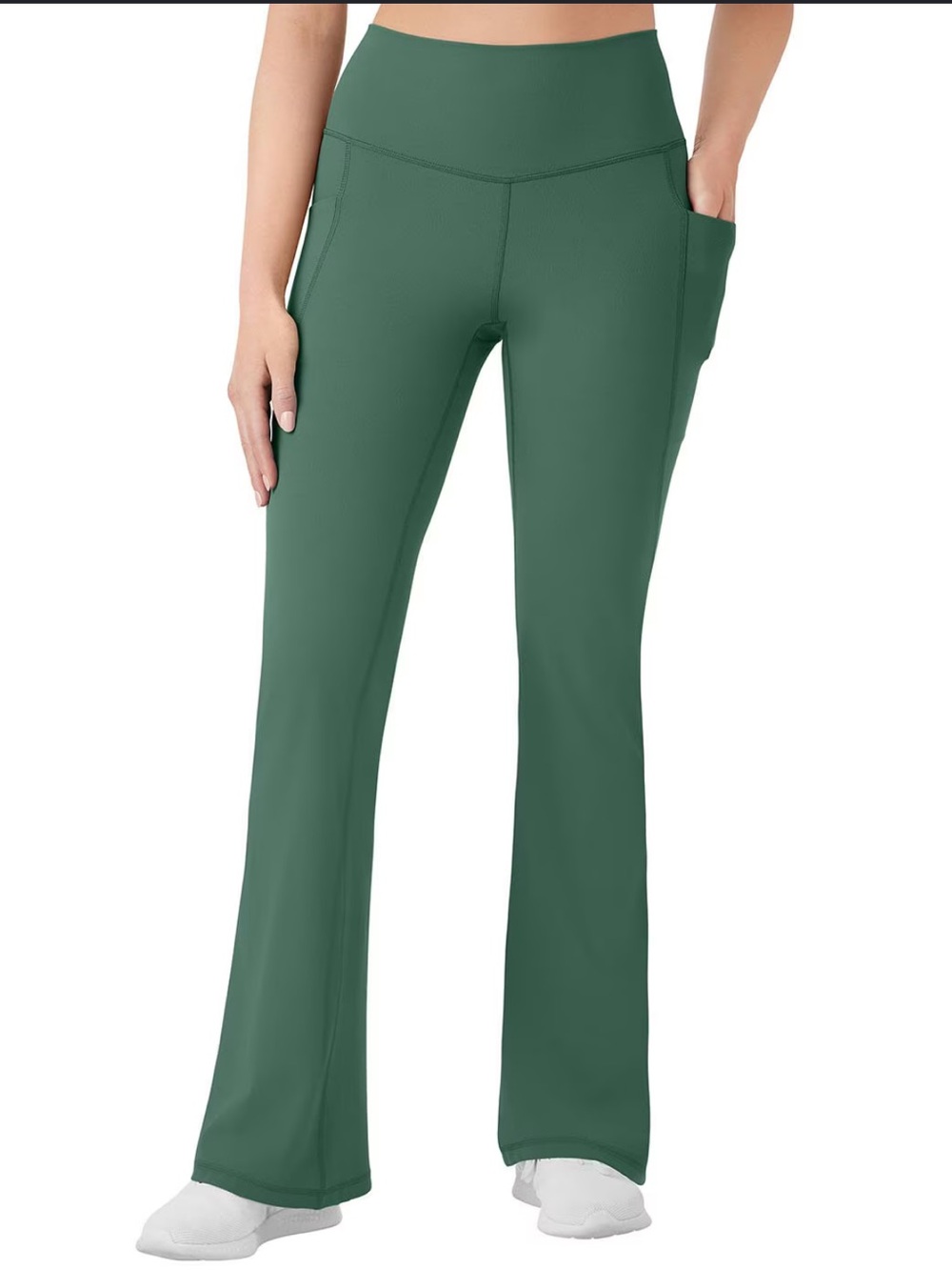 Member's Mark Flare Yoga Pant UPF 50 pockets green NWT szXS
